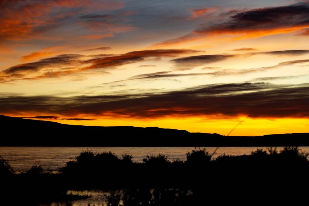 atardecer en la patagonia